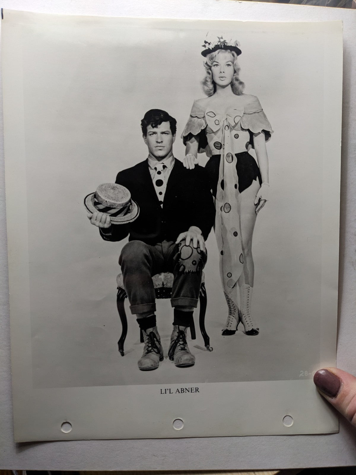 Leslie Parrish 1960 Li'l Abner 8x10 PETER PALMER Promo photo Portrait 